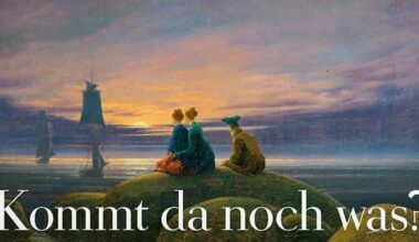 Ausschnitt vom Titel-Cover der ZEIT Nr. 15/23: Gemälde, auf dem drei Figuren an einem abendlichen Meeresufer sitzen und Schiffe beobachten. Am unteren Bildrand steht in großer weißer Schrift: „Kommt da noch was?“