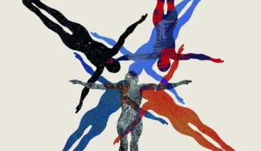 Sternförmig sind Schattierungen bunter, ausgestreckter Körper von oben zu sehen. Ausschnitt des Buchcovers von „Erzählung vom Schweigen“ von Katharina Peter. (Bild: Matthes & Seitz Berlin)
